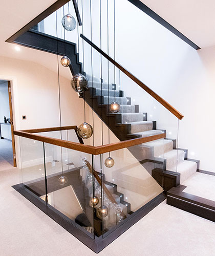 Client staircase in Radlett