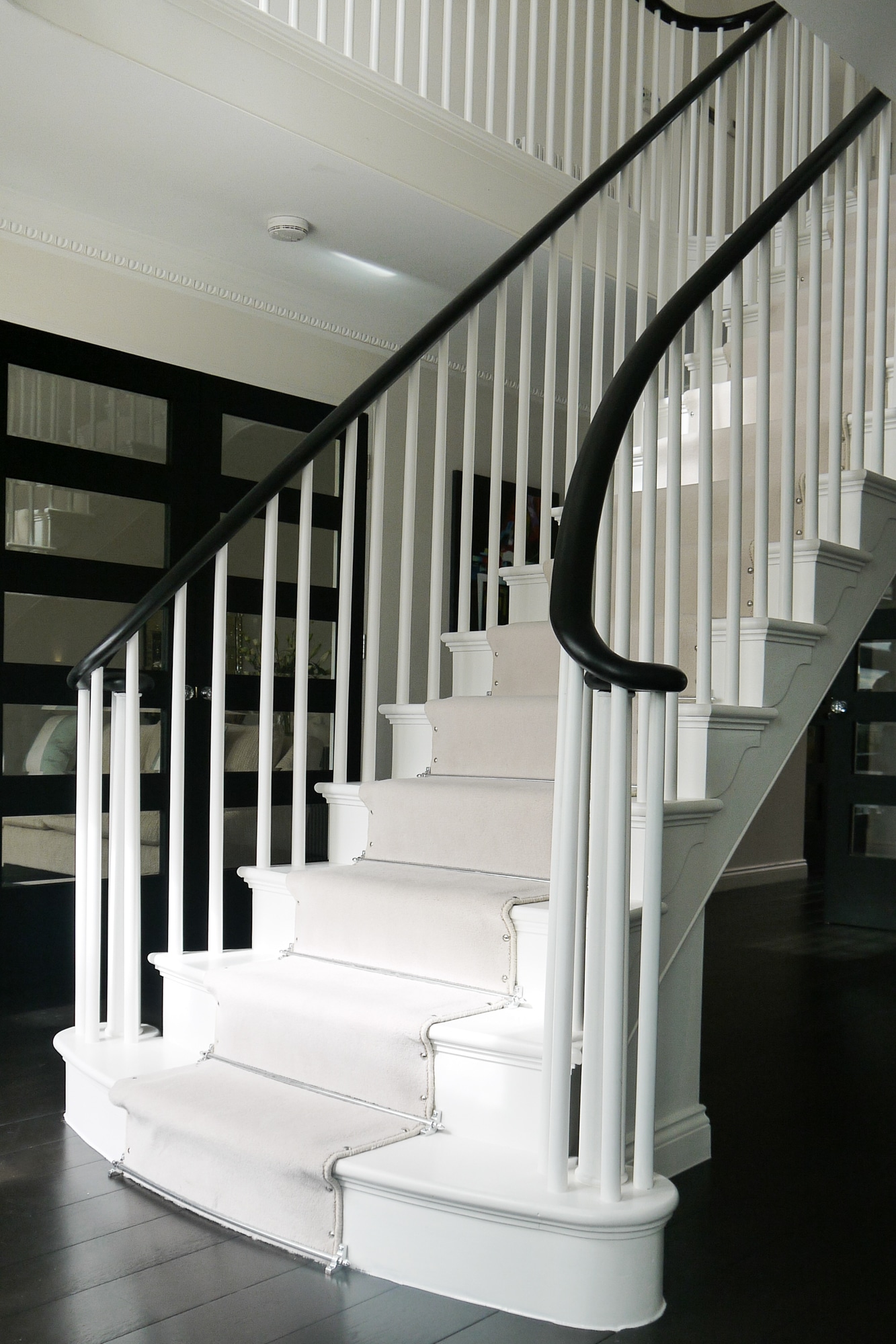 Feature timber staircase in Mill Hill London